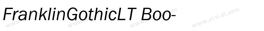 FranklinGothicLT Boo字体转换